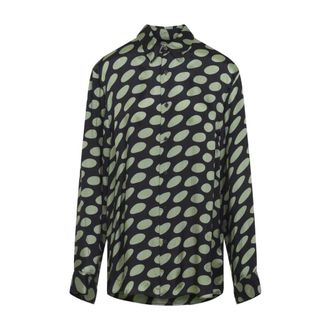 Dries Van Noten Casual Shirts, male, Multicolor, Size: XL Caper Printed Shirt