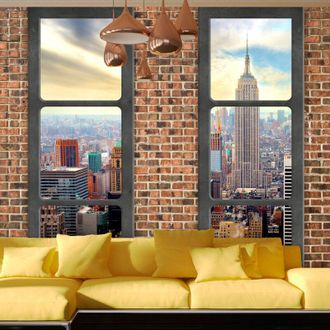 Artgeist Fotomurale adesivo - The view from the window: New York - 245x175