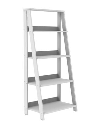 Walker Edison 55in Modern Wood Ladder Bookcase