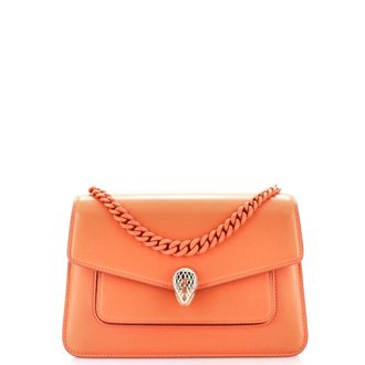 Bulgari Serpenti Forever Maxi Chain Crossbody Bag Leather Small