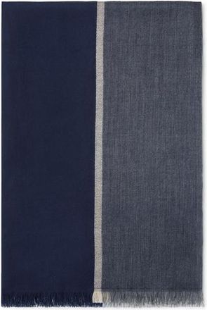 Brunello Cucinelli Cashmere and silk scarf in Marine at Nordstrom