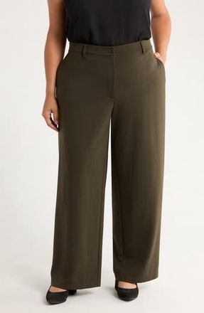 Eileen Fisher High Waist Wide Leg Pants in Woodland at Nordstrom Rack, Size 1X