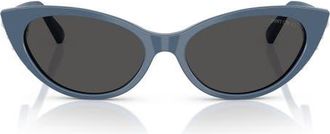 Jimmy Choo London 55mm Cat Eye Sunglasses in Blue at Nordstrom