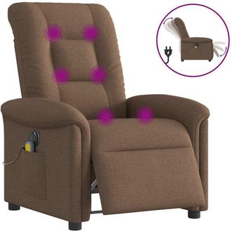 vidaXL Vidaxl - Sill&oacute;n Reclinable De Masaje El&eacute;ctrico Tela Marr&oacute;n