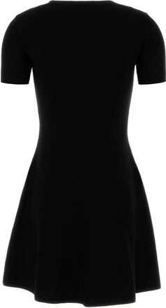 Valentino Garavani Womens Black Viscose Blend Mini Dress Neroavorio Polyester