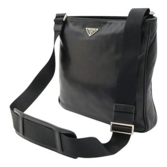 Prada Pre-owned Vintage Cross Body Bag - Dames - Pre-owned - Zwart - Maat: ONE Size Leer