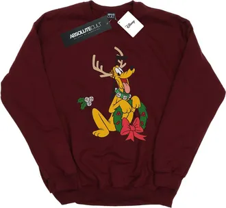 Disney Heren Pluto Kerstmis Rendier Sweatshirt (Bourgondi&euml;)