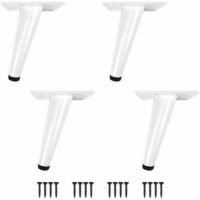 OEM Patas De Mesa Zvd, Patas C&oacute;nicas Para Muebles, 4 Patas De Acero Inoxidable Para Armarios, Oblicuas/verticales Con Base Silenciosa (altura: 10 Cm (4), 