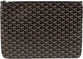 Goyard Pre-owned Clutches, female, Brown, Size: ONE SIZE Pre-owned Sena MGM Clutch