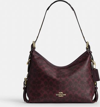 Coach Laurel Shoulder Bag With Buckles In Signature Canvas