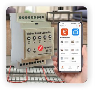 OEM Centralina Di Controllo Per Riscaldamento A Pavimento Zigbee - 5 Zone