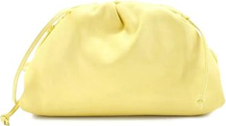 Bottega Veneta The Pouch leren kleine crossbodytas - Geel