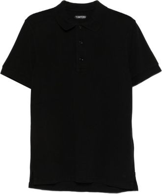 Tom Ford Black Shirt Collar Polo