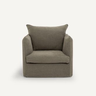 AM.PM Fauteuil in dik stonewashed linnen, Neo Chiquito