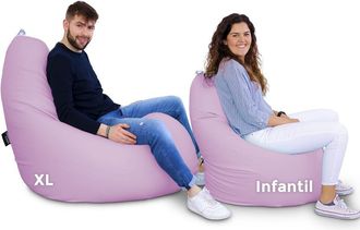 Happers Happers - Puff Pera Relax Polipiel Lavanda Xl