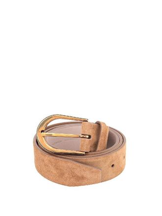 Brunello Cucinelli Beige Leather Regular Womens Belt