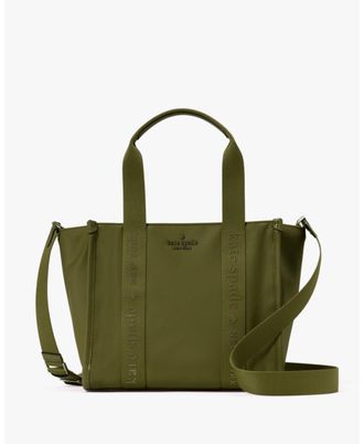 Kate Spade New York Womens Kip Ksnyl Small Tote - Green Nylon - One Size