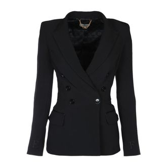 Elisabetta Franchi Dames, Jassen, Zwart, Maat: XS Poliester