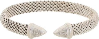 Meshmerise 18K Rose Gold Vermeil 0.15 Ct. Tw. Diamond Mesh Bangle