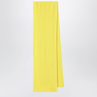 Le Bonnet Scarf in wool and Caregora in Acid Yellow