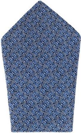 Trafalgar Store Benitos Blue Basketweave Patterned Silk Pocket Square in Light Blue at Nordstrom
