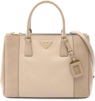 Prada Pre-owned Handbags, female, Beige, Size: ONE SIZE Pre-owned Fabric Handbag