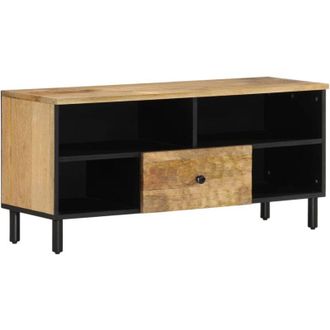 vidaXL Vidaxl - Mobile Porta tv 100x33x46 cm in Legno Massello di Mango