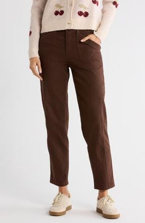 Democracy Tapered Side Panel Straight Leg Jeans in Cold Brew at Nordstrom Rack, Size 12