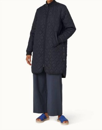 Ilse Jacobsen Padded Quilt Coat In Dark Indigo