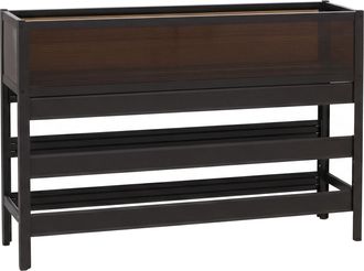 Hhg [nunca Usado] Jardinera Elevada Hhg-569, Jardinera Para Hortalizas Y Plantas, Maceta De Aluminio Transparente, 82 X 120 X 30 Cm, Marr&oacute;n Oscuro