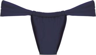 Amir Slama gathered low-waisted bikini bottoms - women - Polyamide/Elastane - PP - Blue