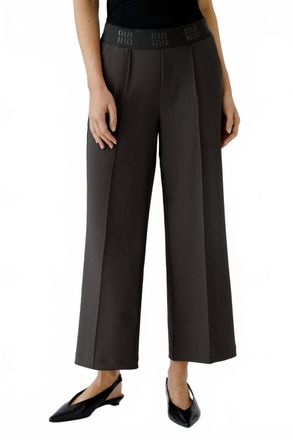 Oui Seamed Pull On Pant In Espresso