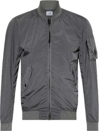 C.P. Company Outerwear Short Nycra-R Bomberjack - Heren - Bomber jackets - Grijs - S - Nylon - Jassen
