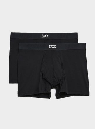 Saxx Mens 3 black trunks VIBE XTRA 2-pack