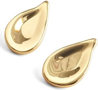 Madewell Oversize Droplet Stud Earrings in Antique Gold at Nordstrom