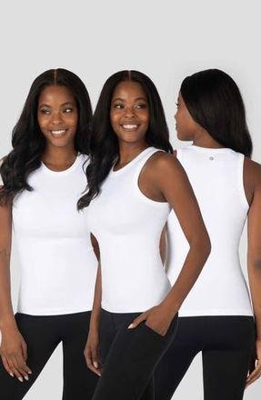 90 Degree by Reflex 3-Pack Seamless Tank Tops in White/White/White at Nordstrom Rack, Size X-Large