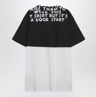 Maison Margiela Mens White/black Cotton Aids T-shirt - Size Large