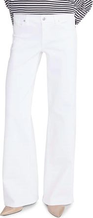 Frame Denim Le Slim Palazzo Jean In White