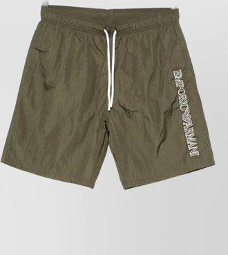 Emporio Armani swim shorts side pockets tailored design