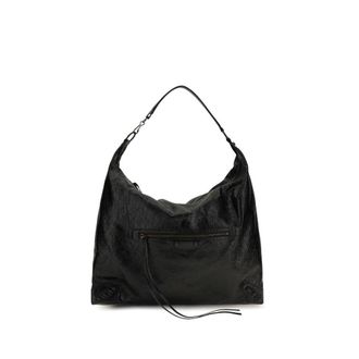 Balenciaga Black Lamb Ovis Aries Shoulder Womens Bag