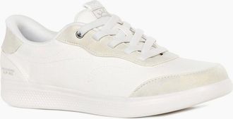 Skechers Womens Slip In Skip Cute Womens Canvas Shoes - White - Size: 7
