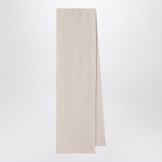 Le Bonnet Scarf in wool and Caregora in Ivory