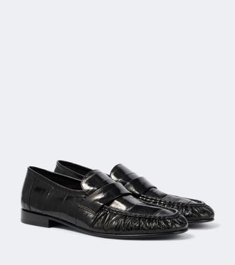 The Row Soft eel leather loafers