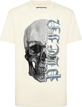 Philipp Plein Round Neck T-Shirt Gothic Plein Stones