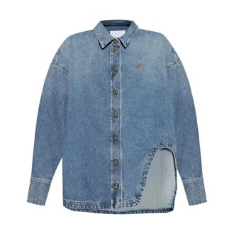 The Attico Denim Shirts, female, Blue, Size: 2XS Clear Blue Shirts