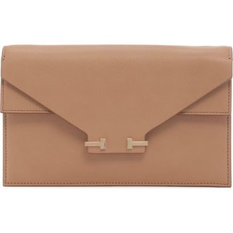 Tom Ford Mini Double T Leather Shoulder Bag in Rhum at Nordstrom