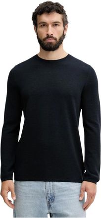 Marc O'Polo Jersey de cuello redondo - Knitwear - Hombre - Azul - XL