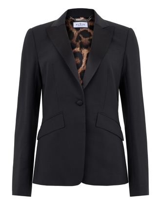 Philipp Plein Single Breasted Fit Blazer Skull