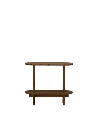 Hannun Mesa auxiliar de madera de abeto en color marr&oacute;n, 70cm