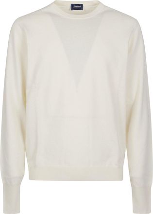 Drumohr Cashmere Round-Neck Knit Sweater